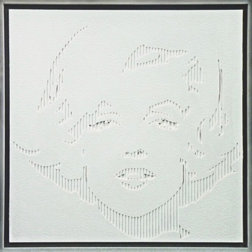 Marilyn Monroe 2017
acrylic, cardboard, wood, framed
50x50 cm